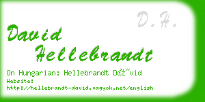 david hellebrandt business card